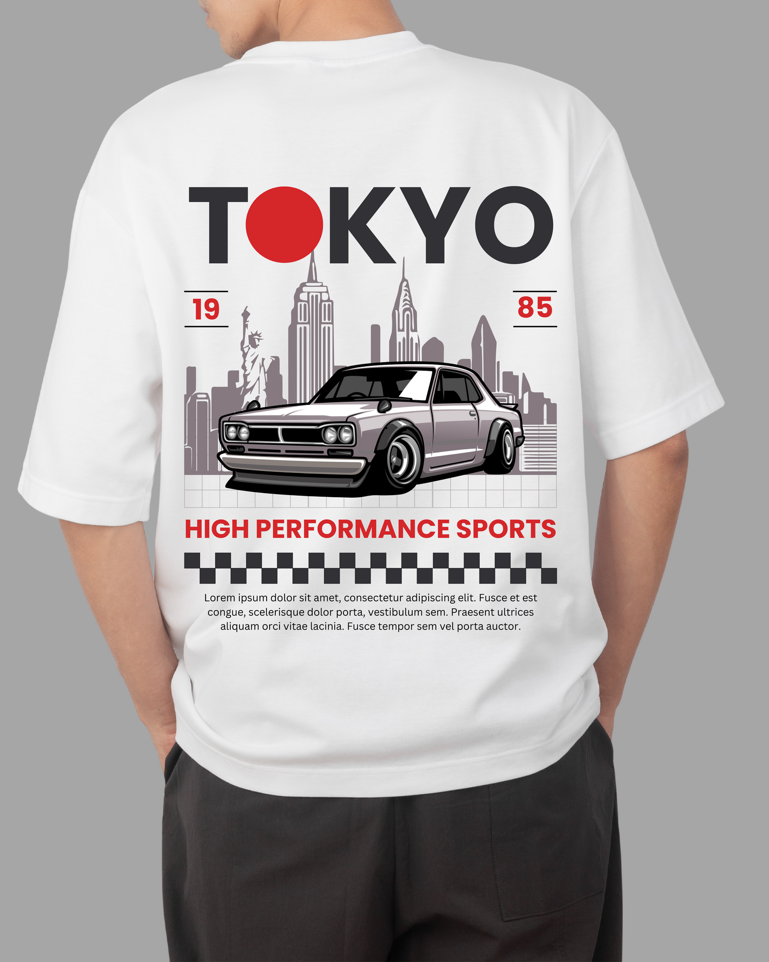 OVER SIZED FIT PRINTED T-SHIRT