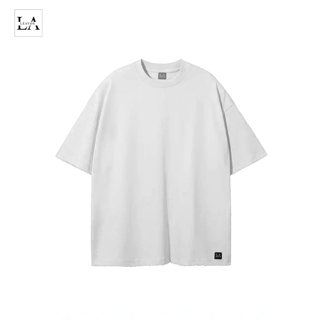 OVER SIZED FIT PLAIN WHITE T-SHIRT